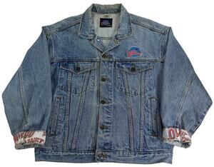 Vintage 90s Planet Hollywood Denim Jacket Women's Medium Beverly Hills